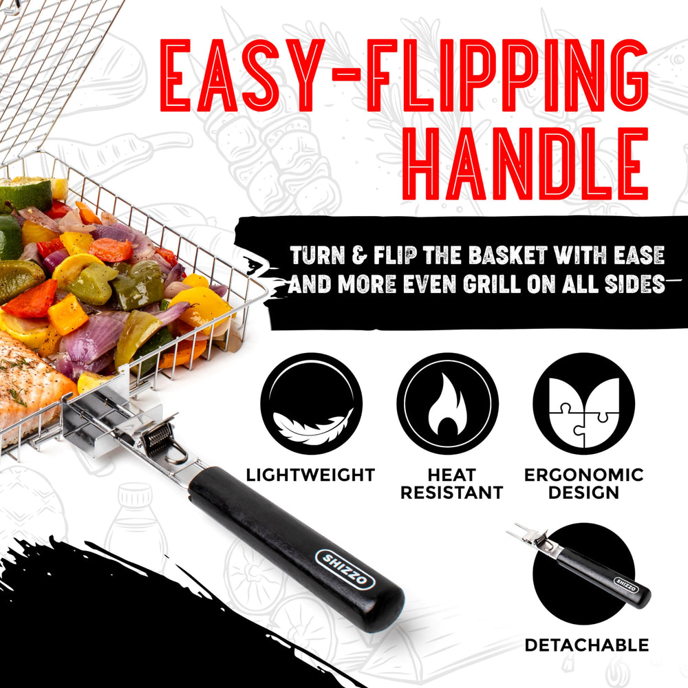 SHIZZO handle and locking mechanism for safer flipping