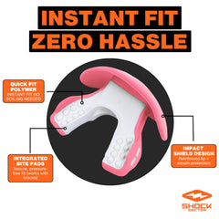 Shock Doctor airflow channel detail highlighting easier breathing benefit