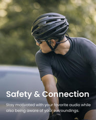 SHOKZ OpenRun close-up of bone conduction transducers highlighting durable build