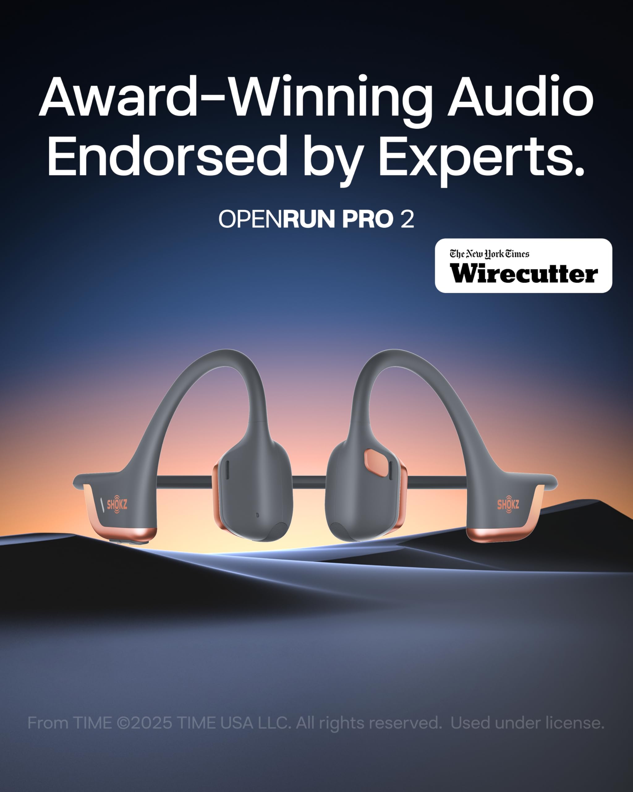 SHOKZ OpenRun Pro 2 close-up of dual drivers and unibody frame highlighting improved audio depth