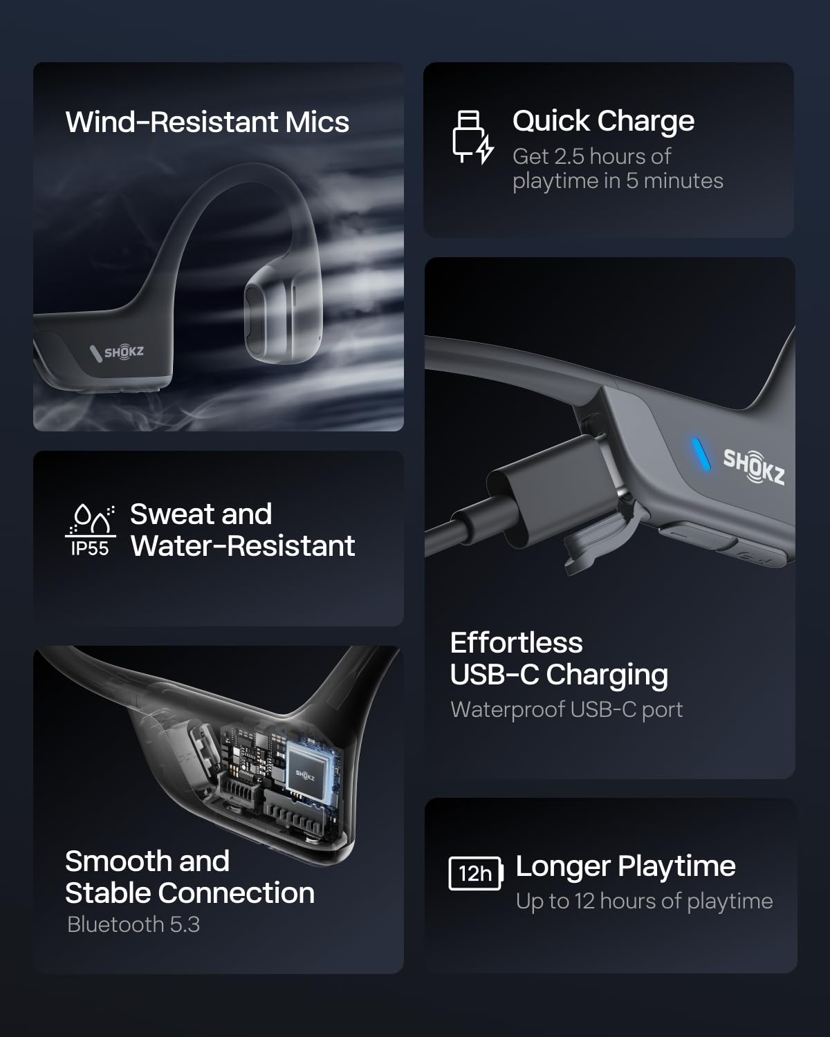 SHOKZ OpenRun Pro 2 Mini app EQ screenshot showing customizable sound modes