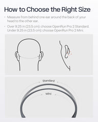 SHOKZ OpenRun Pro 2 Mini memory wire close-up illustrating secure customizable fit