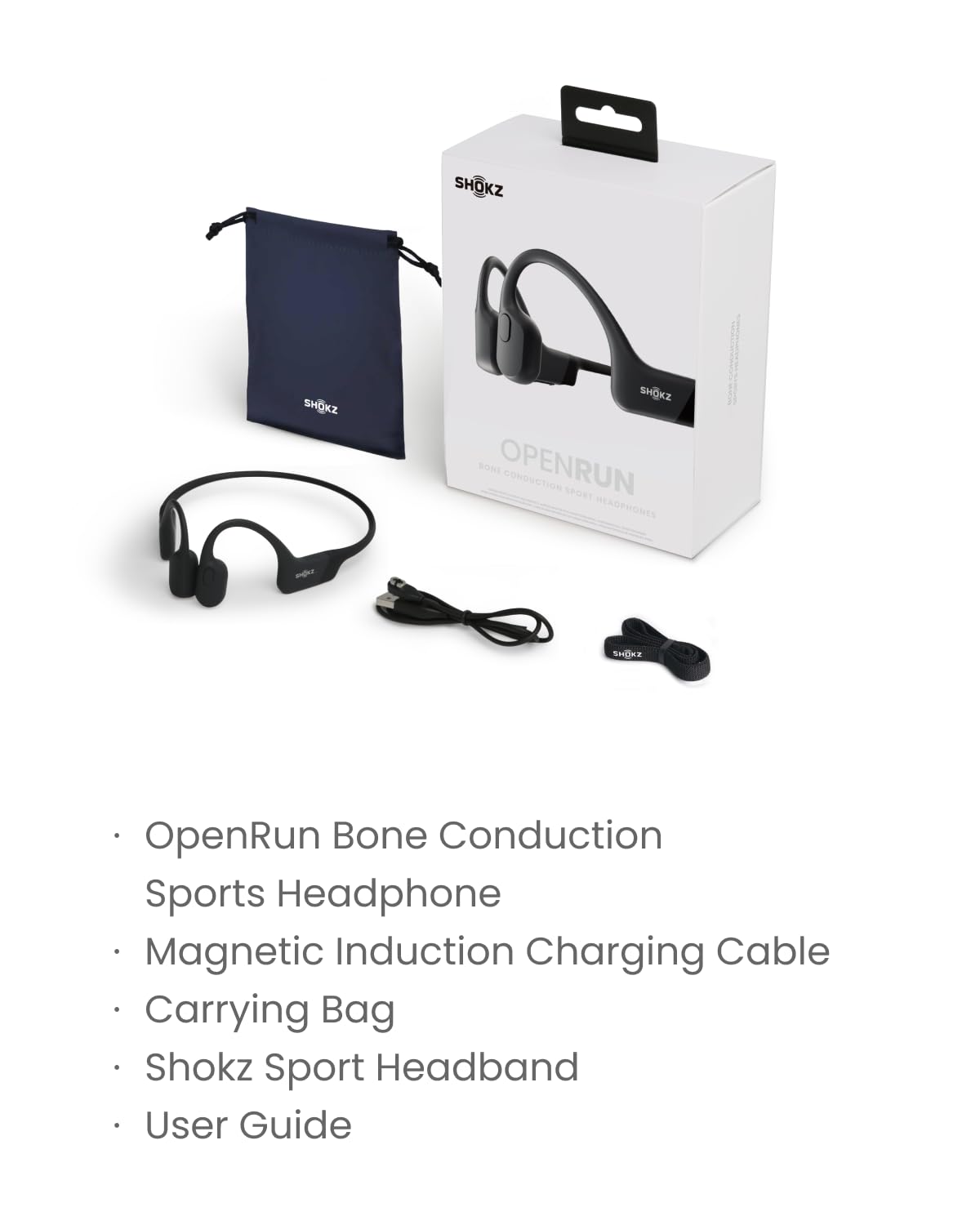 SHOKZ OpenRun next to smartphone for scale and easy Bluetooth pairing demonstration