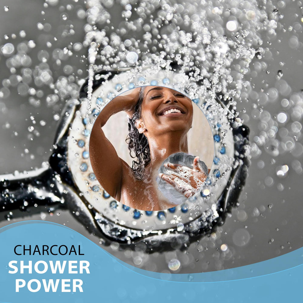 Shower Bouquet creating dense lather with soap to enhance cleansing