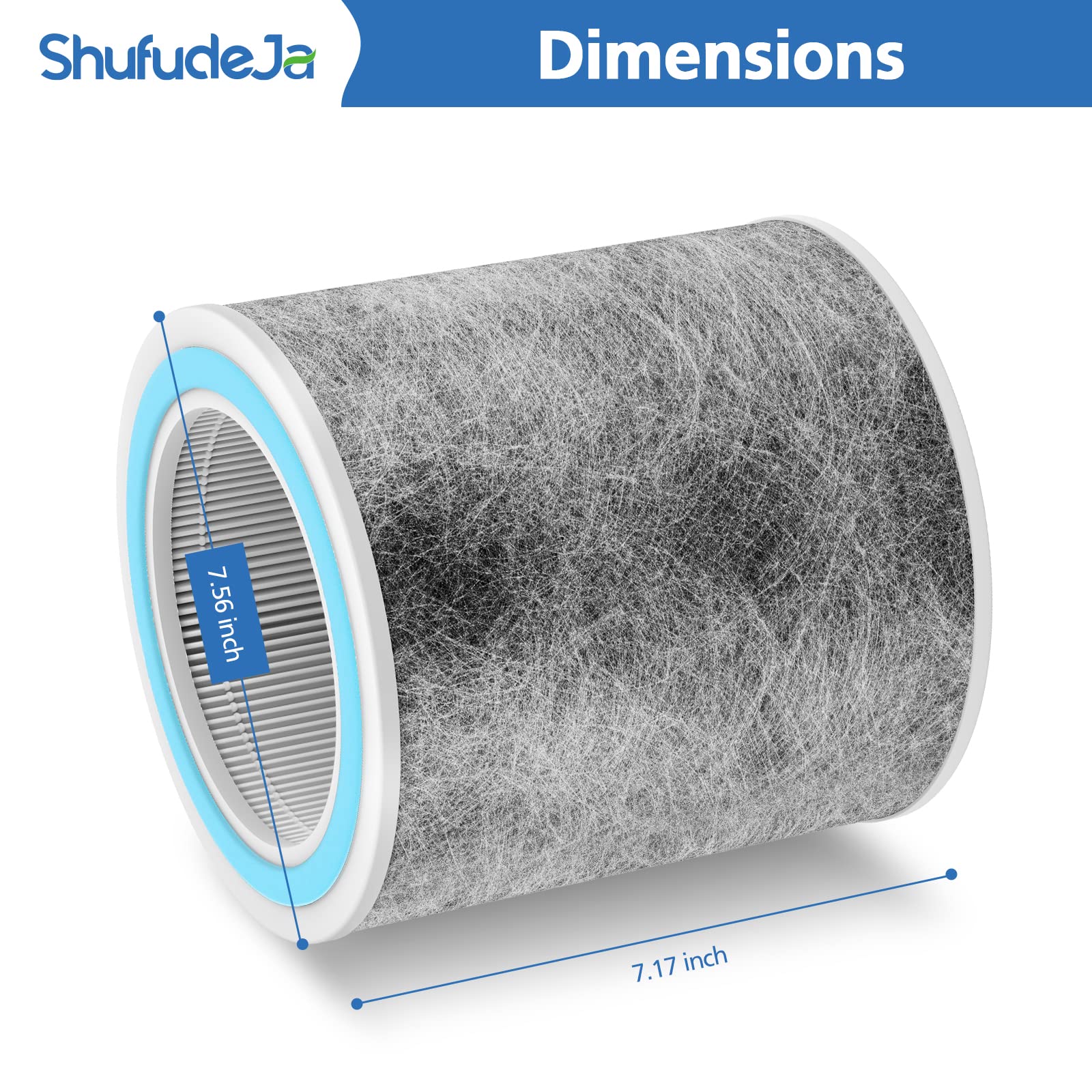 ShufudeJa filter installed in Shark purifier demonstrating immediate restoration of airflow