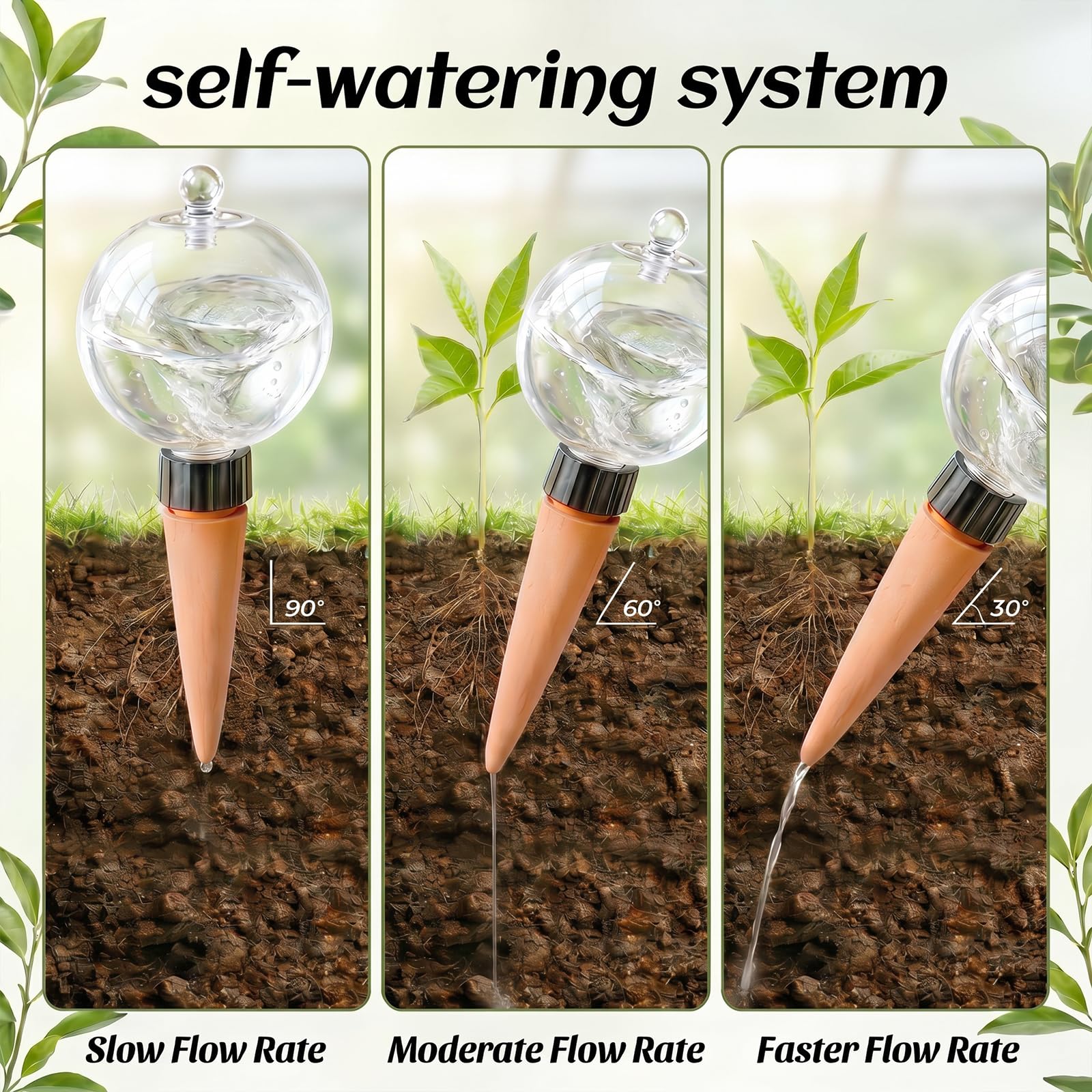 Shuomeng globes in outdoor patio planters reducing watering frequency outdoors