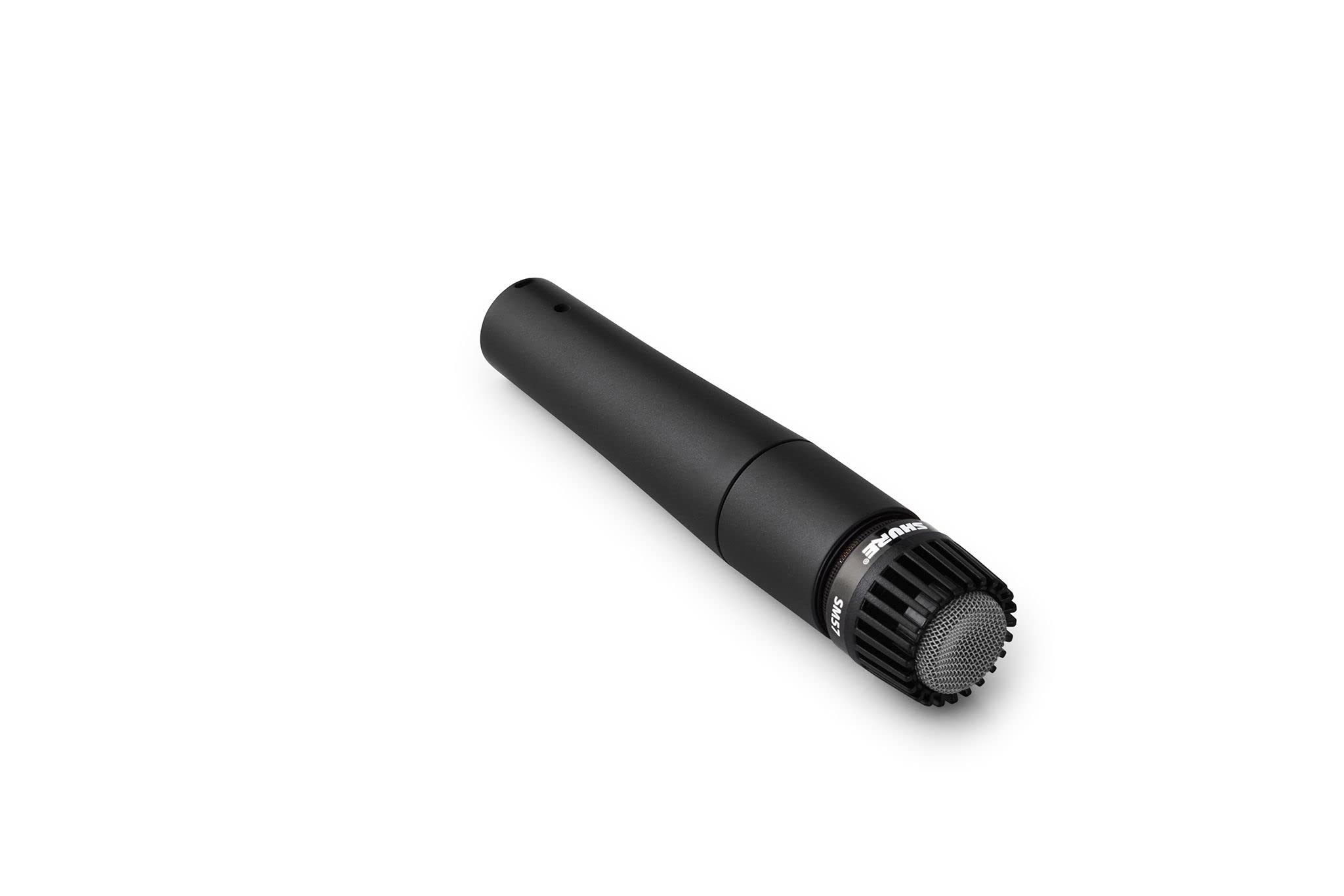 Shure SM57 Pro frequency response graphic showing presence boost for instrument detail