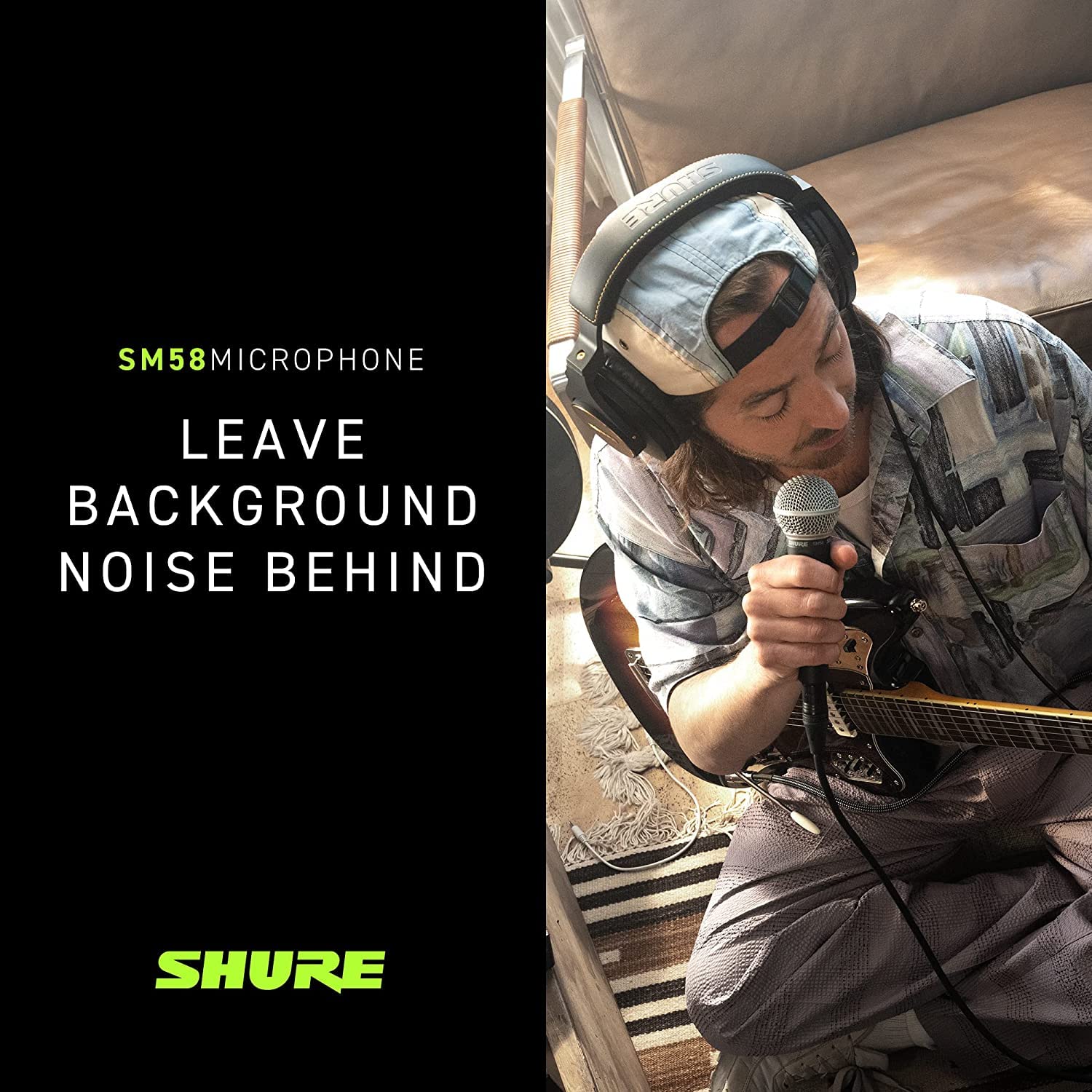 Shure SM58S label and XLR connector illustrating pro wiring compatibility
