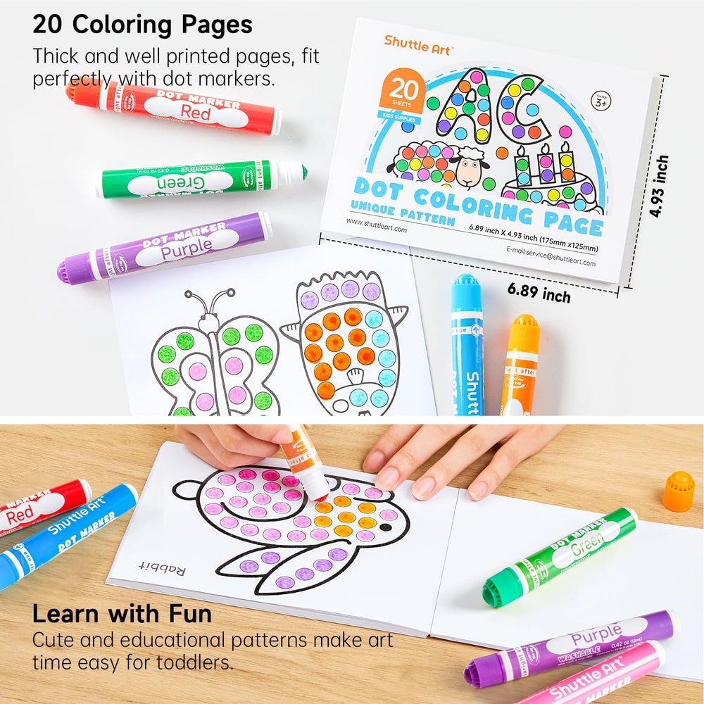 Shuttle Art activity book open with bingo and matching pages for guided learning benefit