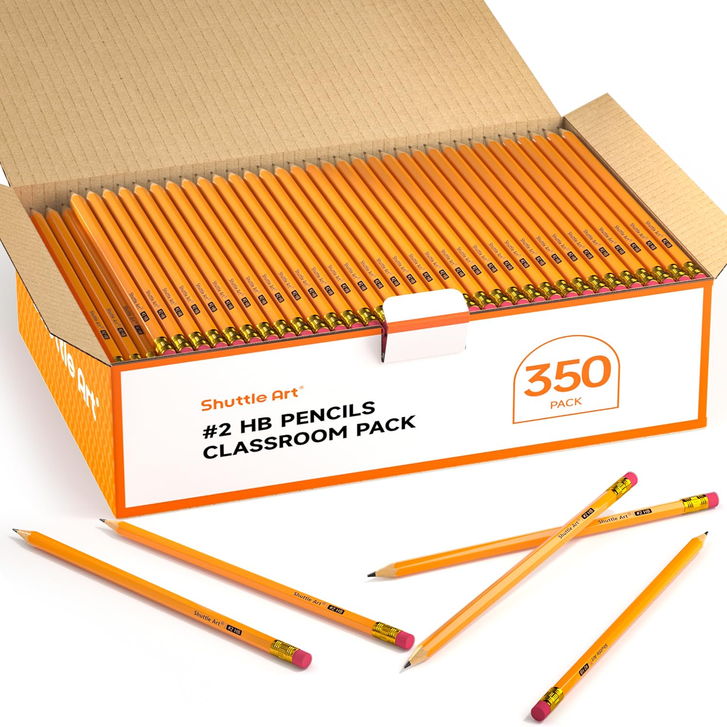 Shuttle Art front packaging showing 350-pack and school-ready benefit