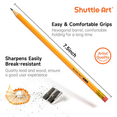 Shuttle Art pre-sharpened ends close-up demonstrating instant-use convenience