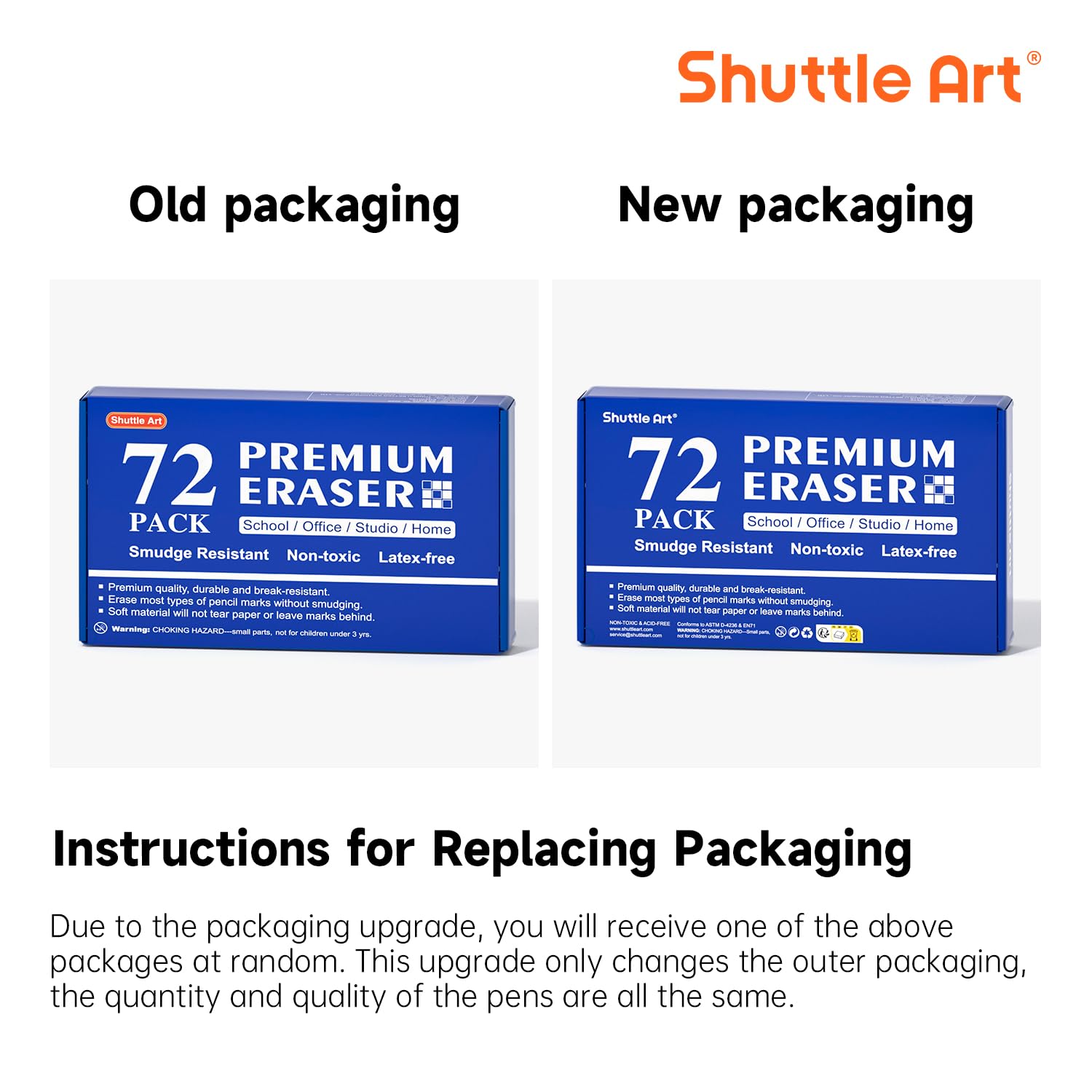 Teacher using Shuttle Art eraser on test paper showing reliable smudge-free removal