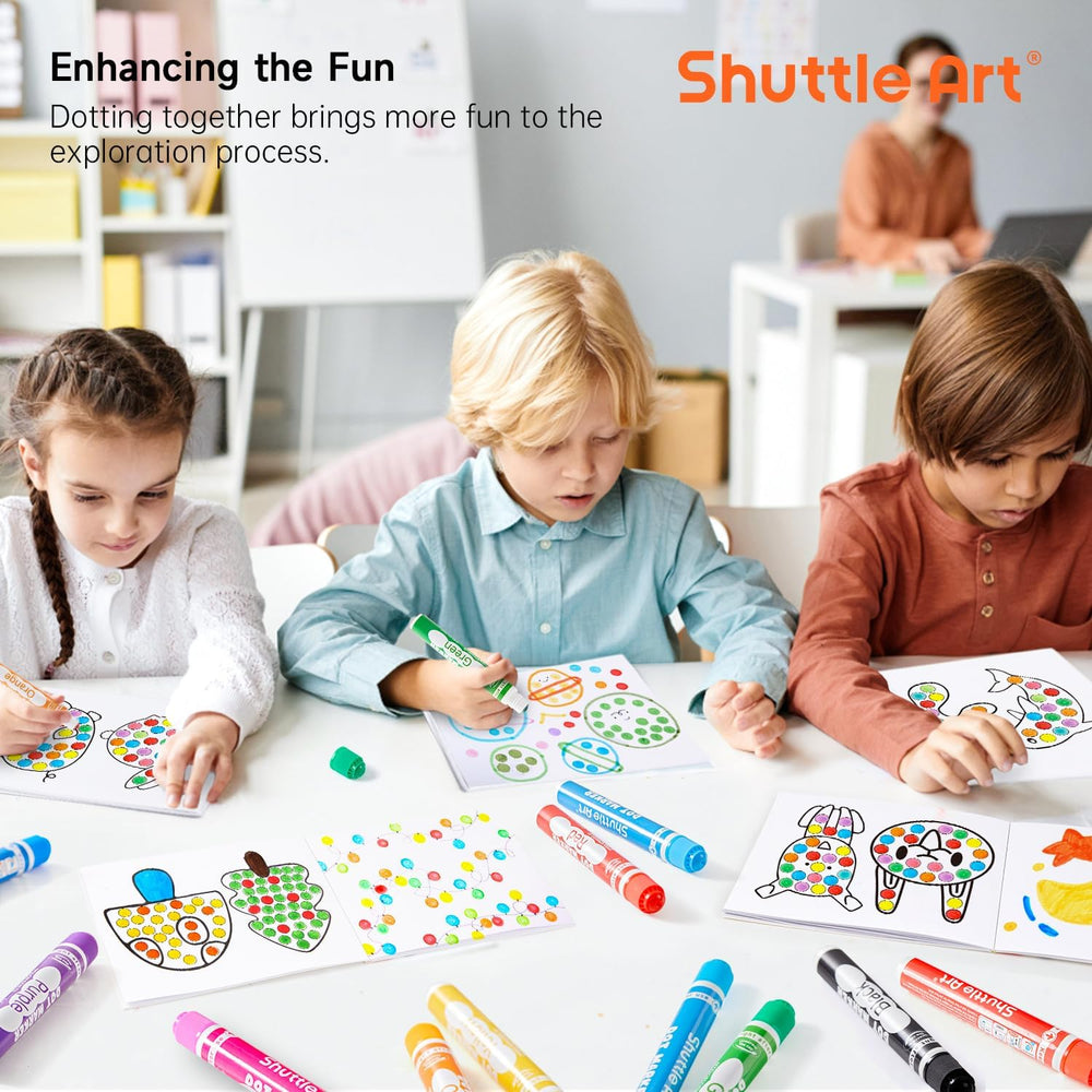 Shuttle Art classroom activity setup enabling group art projects