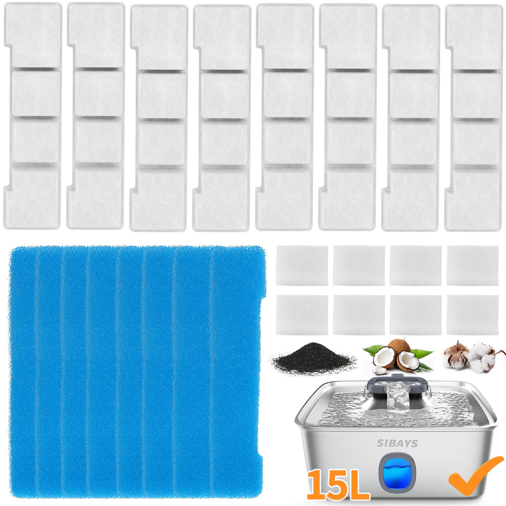SIBAYS replacement filters front pack showing kit contents and quick-install benefit