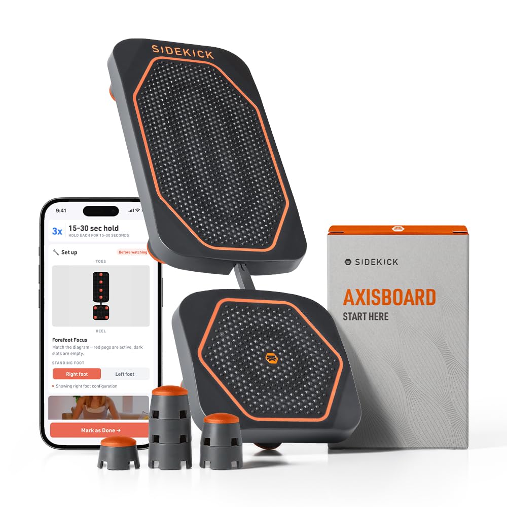 SIDEKICK AxisBoard front view showing non-slip surface and stable platform benefit