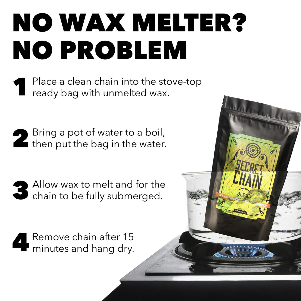 SILCA wax melting system with pouch in place showing controlled heating benefit