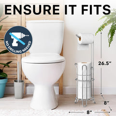 Simple Houseware top view open column showing quick refill access and roll insertion benefit