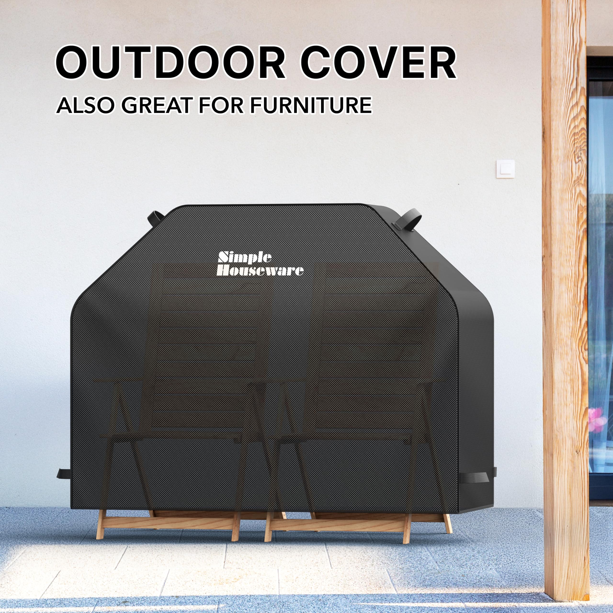 Simple Houseware folded cover in storage highlighting compactness and easy stow away