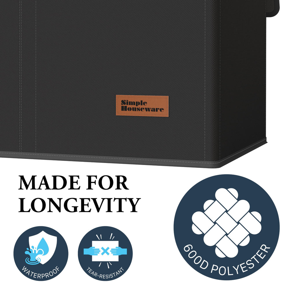 Simple Houseware reinforced base detail illustrating sturdy panels and rods to keep hamper upright under load