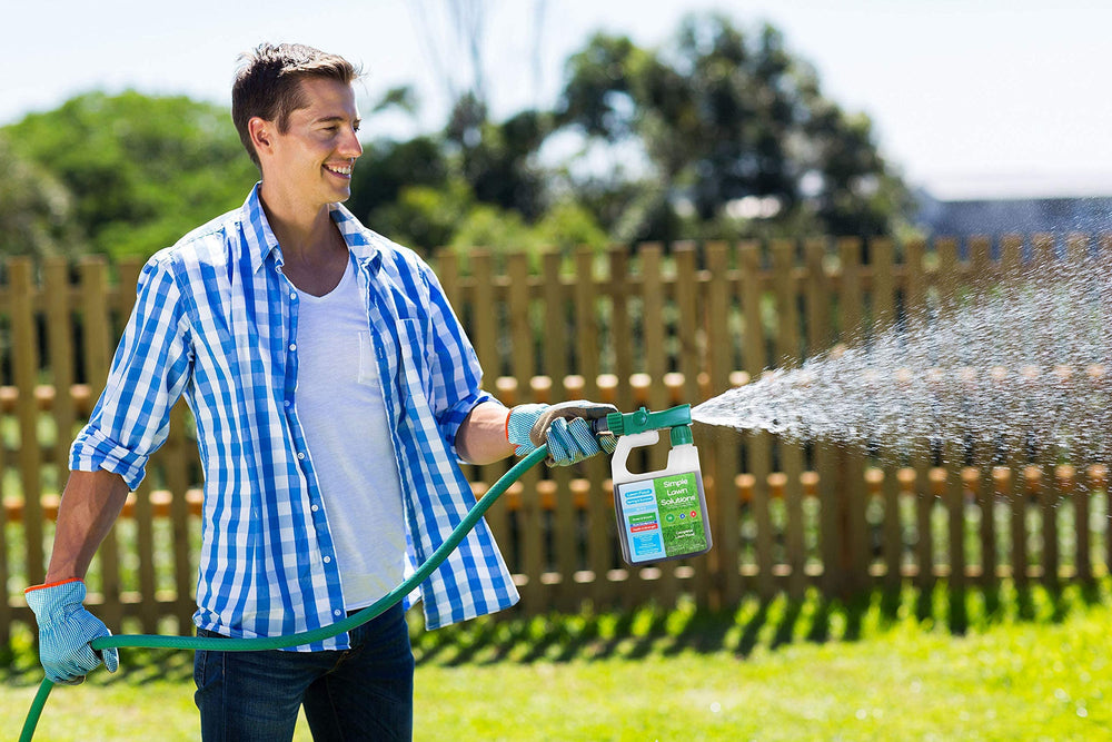 Simple Lawn Solutions commercial use truck indicating professional-grade product