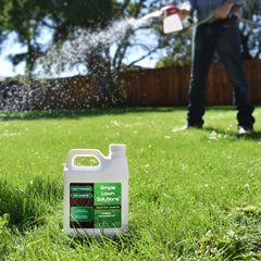 Simple Lawn Solutions being poured into sprayer to show ease of use benefit