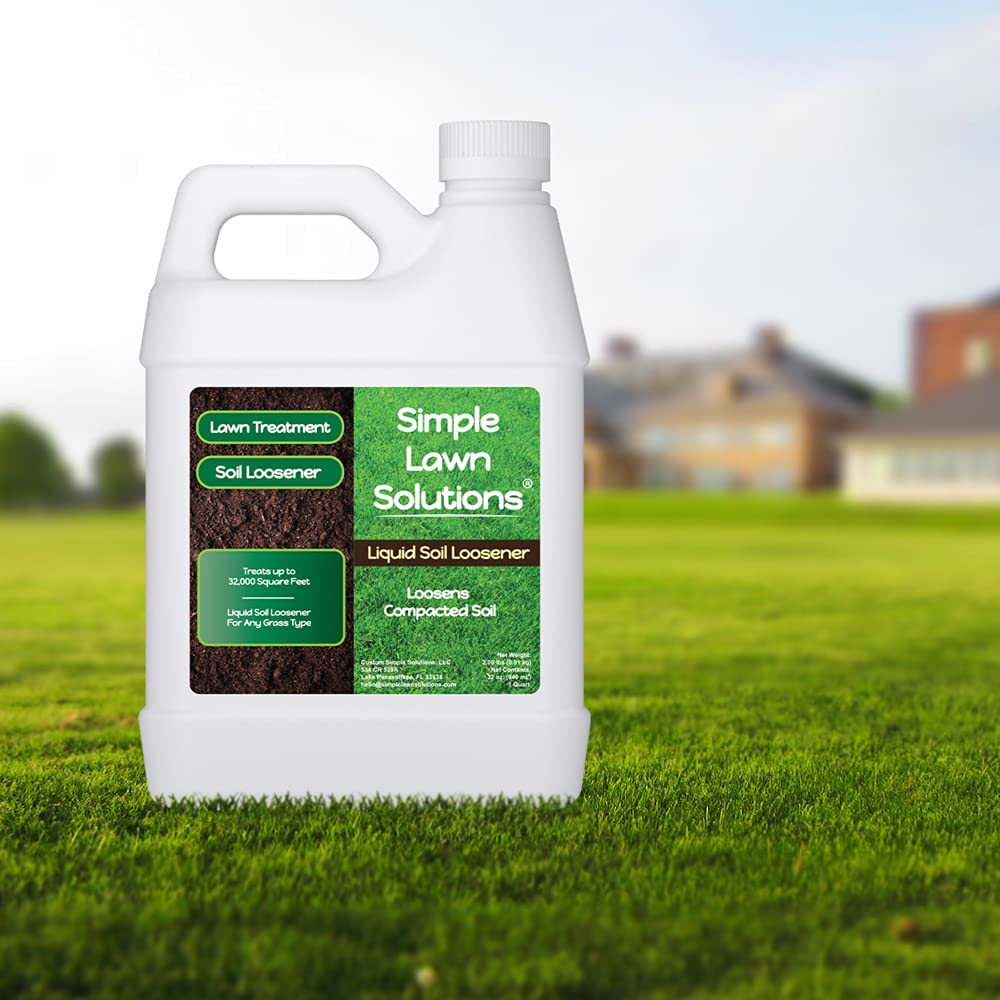 Simple Lawn Solutions mixed in a backpack sprayer for fast lawn treatment benefit
