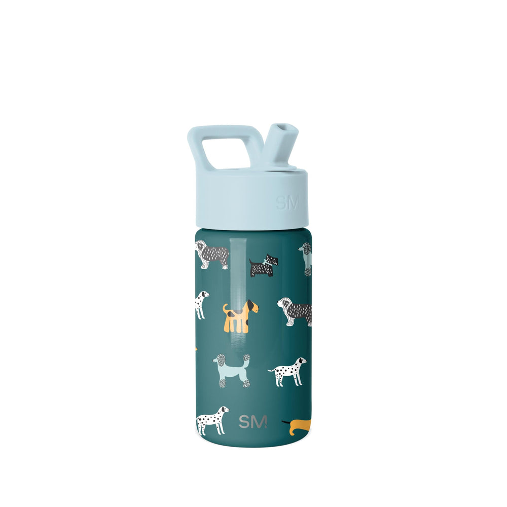 Simple Modern bottle front view with Dogs print showing fun design and durability