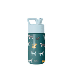 Simple Modern bottle front view with Dogs print showing fun design and durability