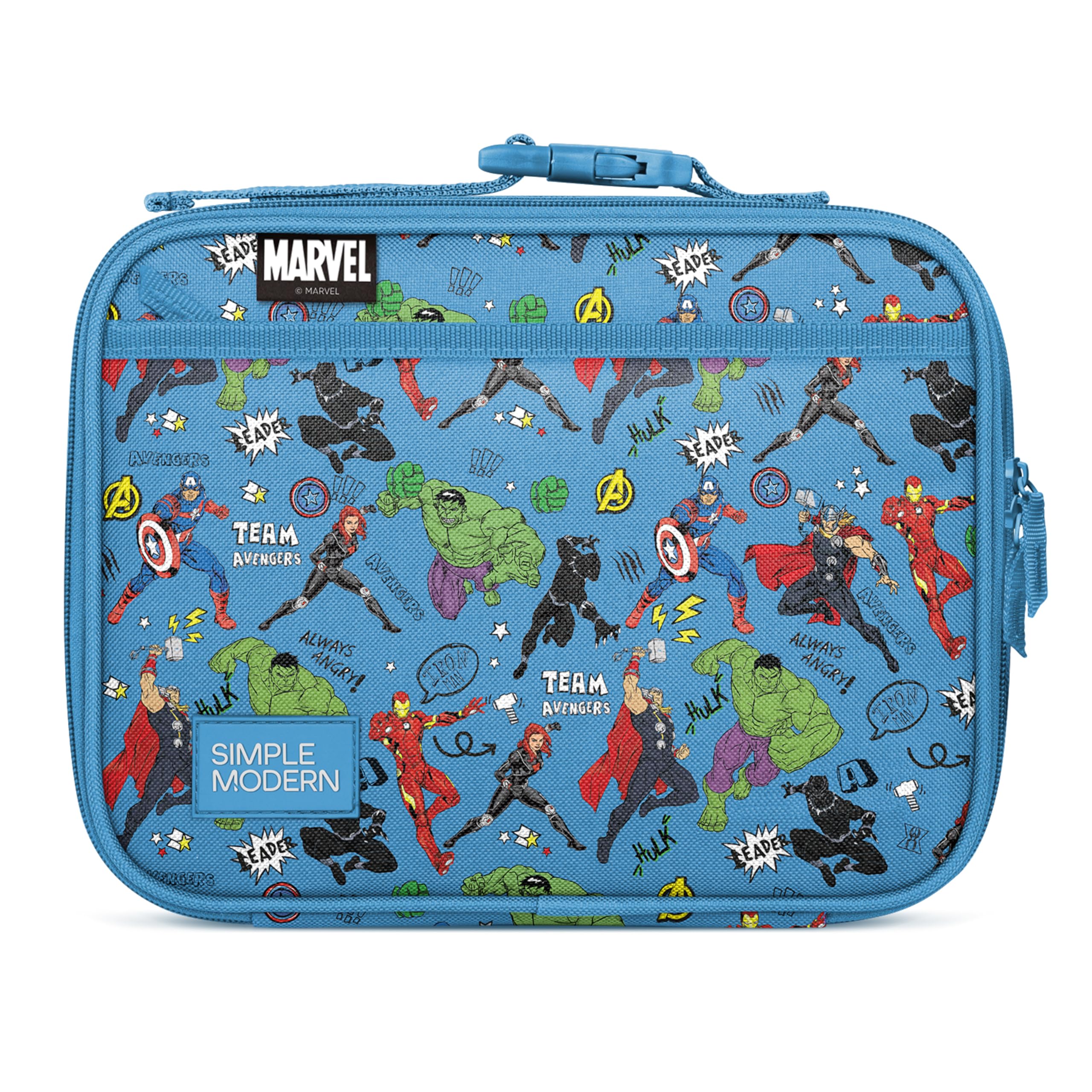 Simple Modern Marvel Avengers front view showing kid-friendly design and easy identification