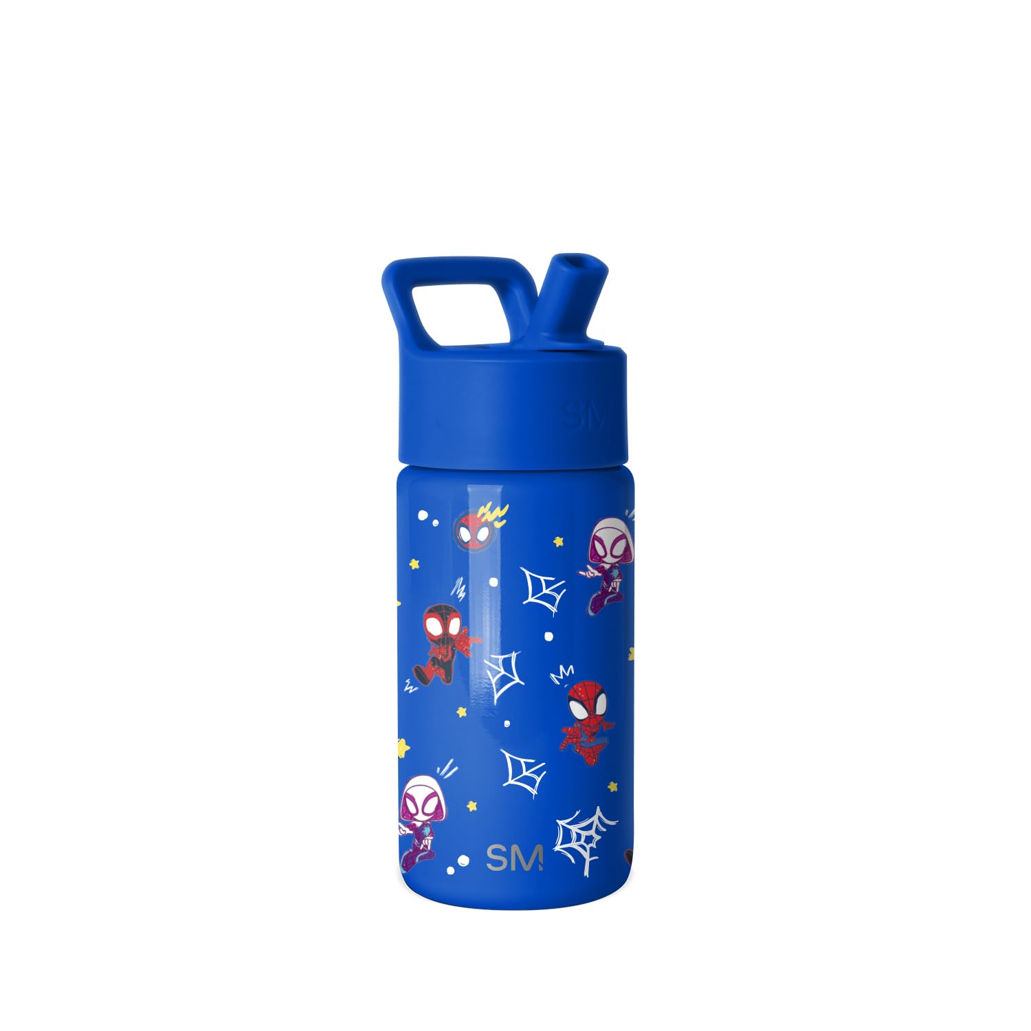 Simple Modern front view showing Spidey design and compact kid size benefit