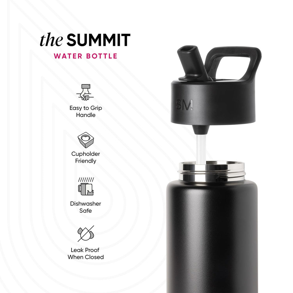 Simple Modern bottle seated in car cupholder for spill-free travel