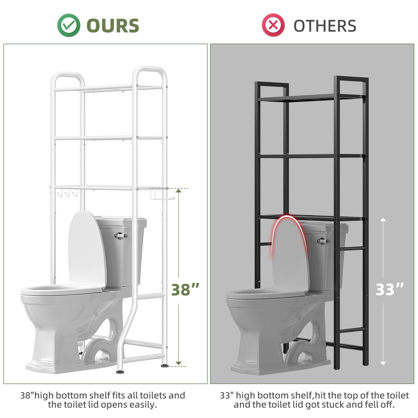Simple Trending assembled in a bathroom showing tidy, space-saving organization benefit