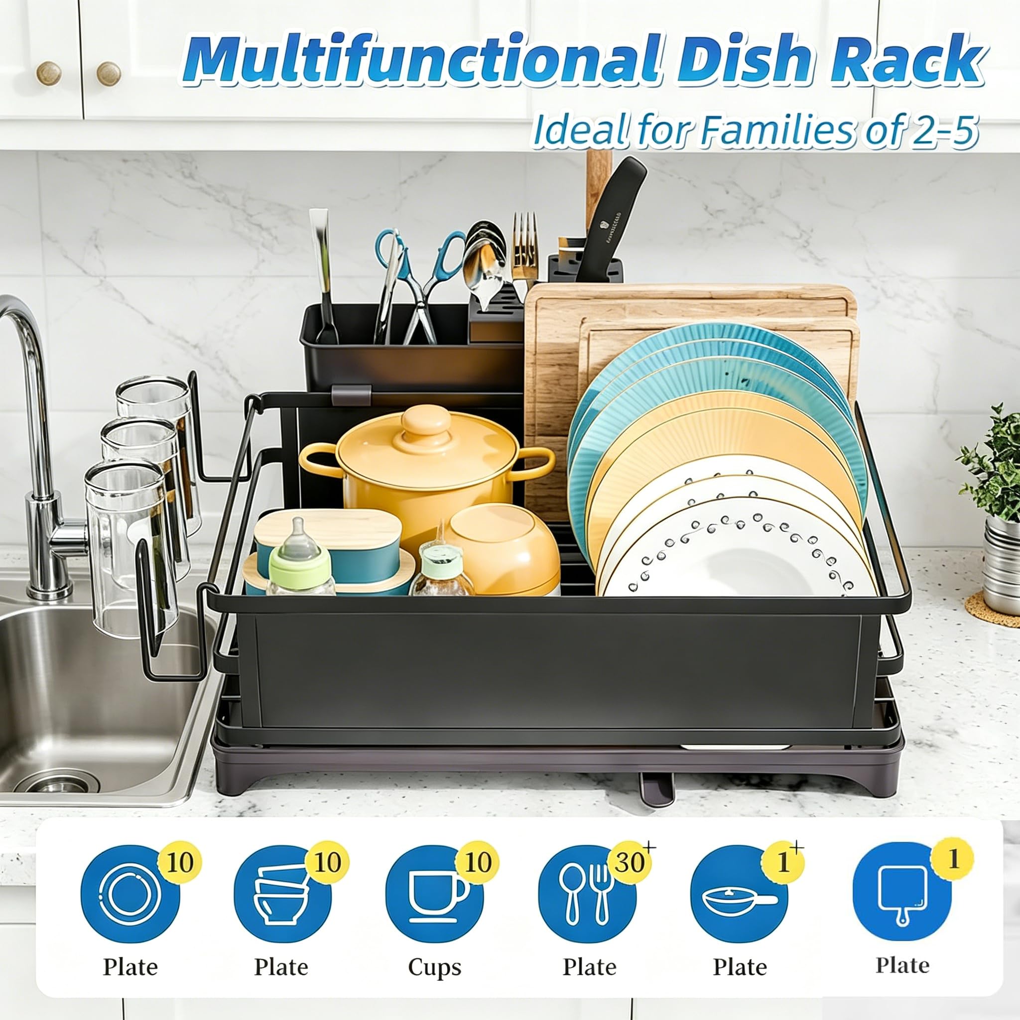 Simple Trending cutlery caddy detail showing separate utensil storage benefit