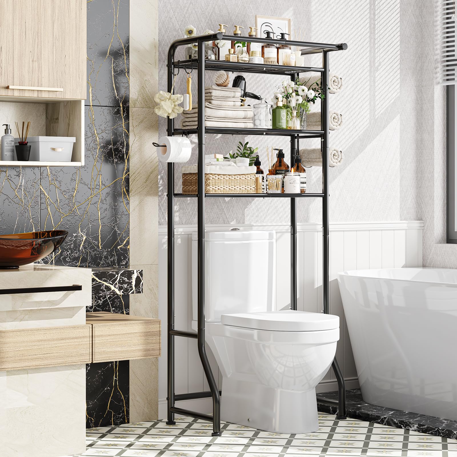 Simple Trending front view showing compact vertical storage and organized shelves