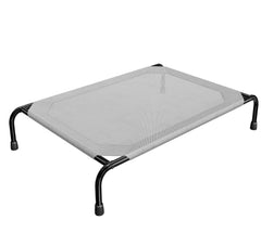 Simple Trending front view of raised dog bed showing full XL footprint and supportive design
