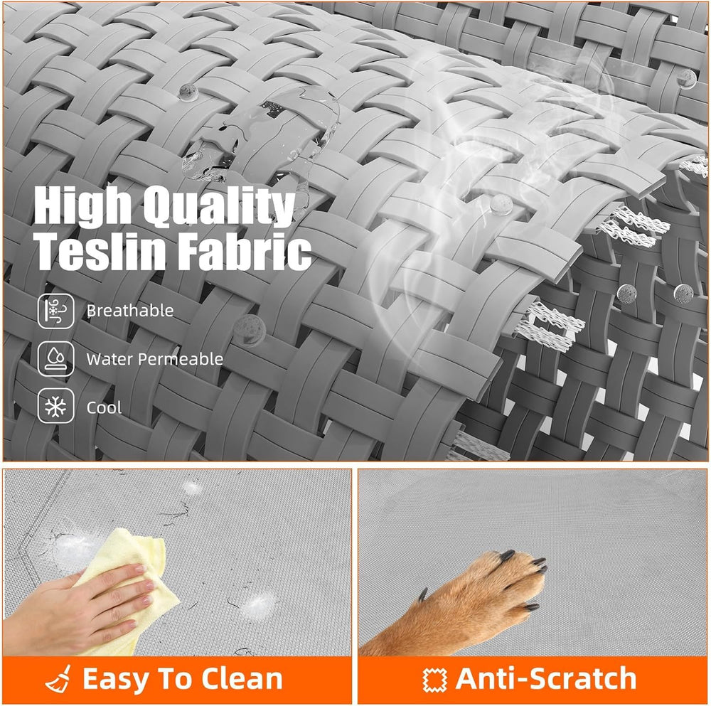 Simple Trending textured mesh surface closeup showing breathable fabric for cooling