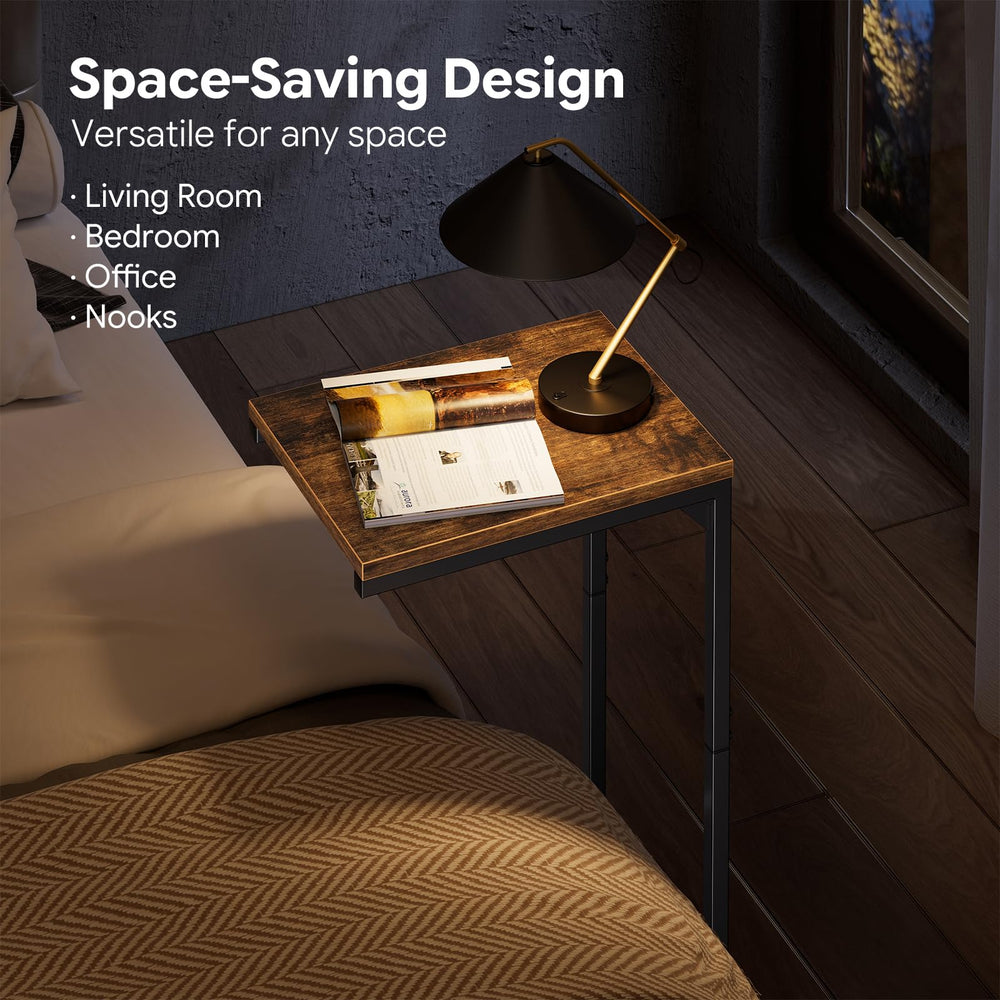 Simple Trending side table with laptop to show scale and ergonomic reach
