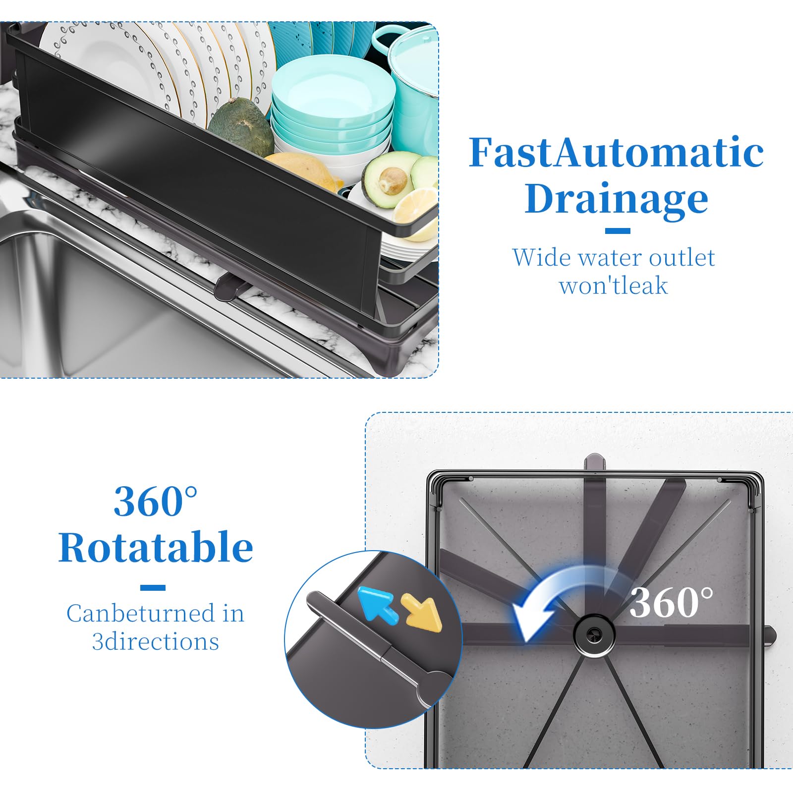 Simple Trending side profile with rotating spout showing flexible water direction benefit