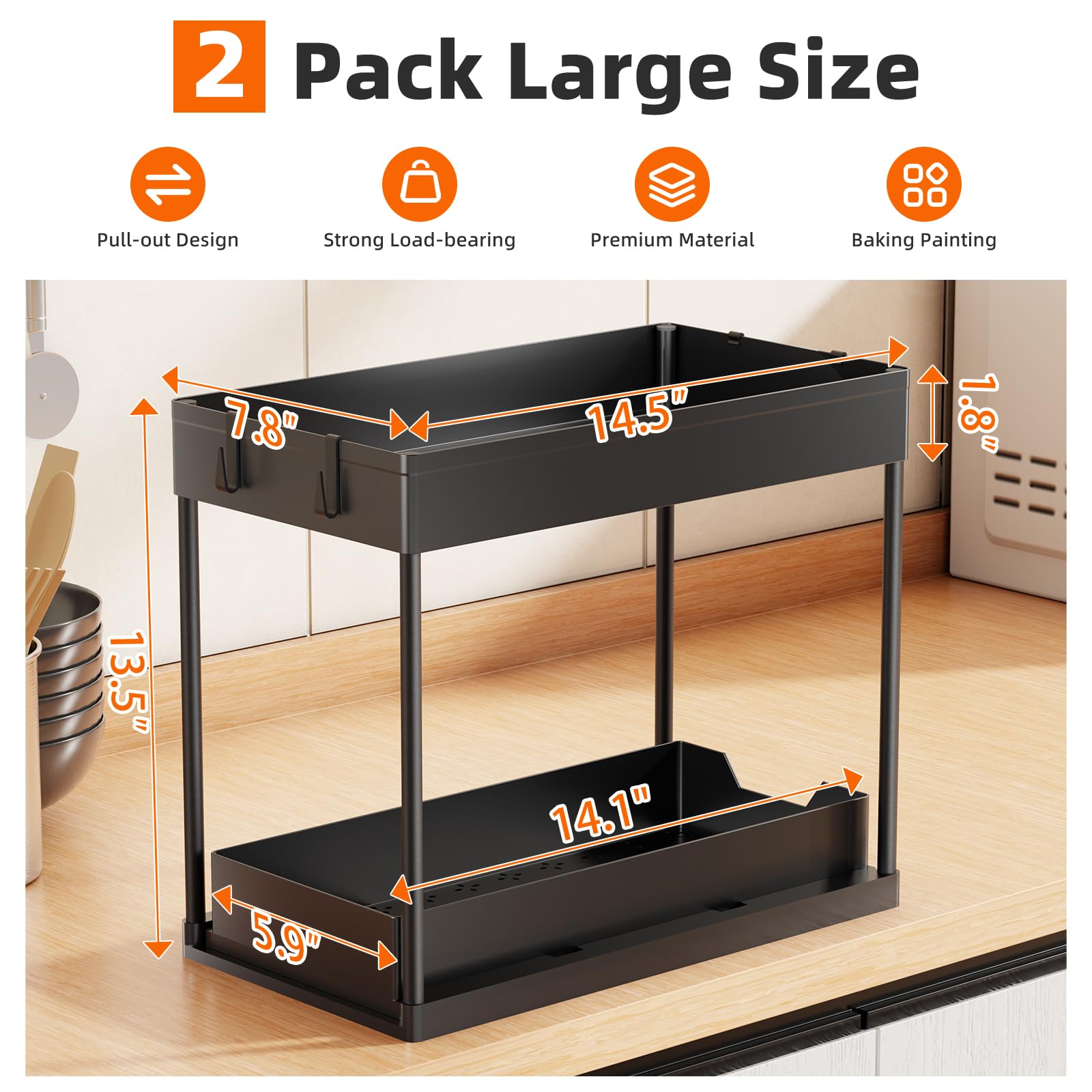 Simple Trending sliding lower drawer open for easy access benefit