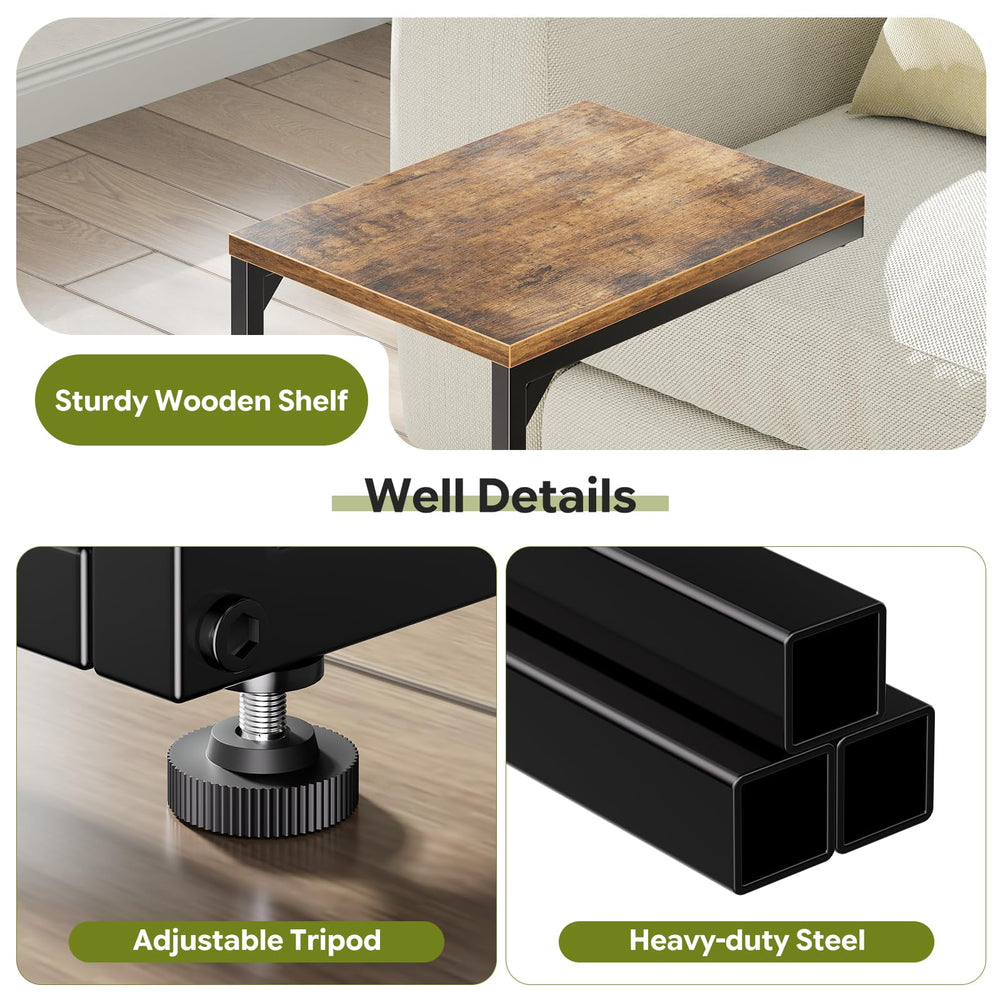 Simple Trending close-up of rustic brown tabletop showing smooth finish and durability