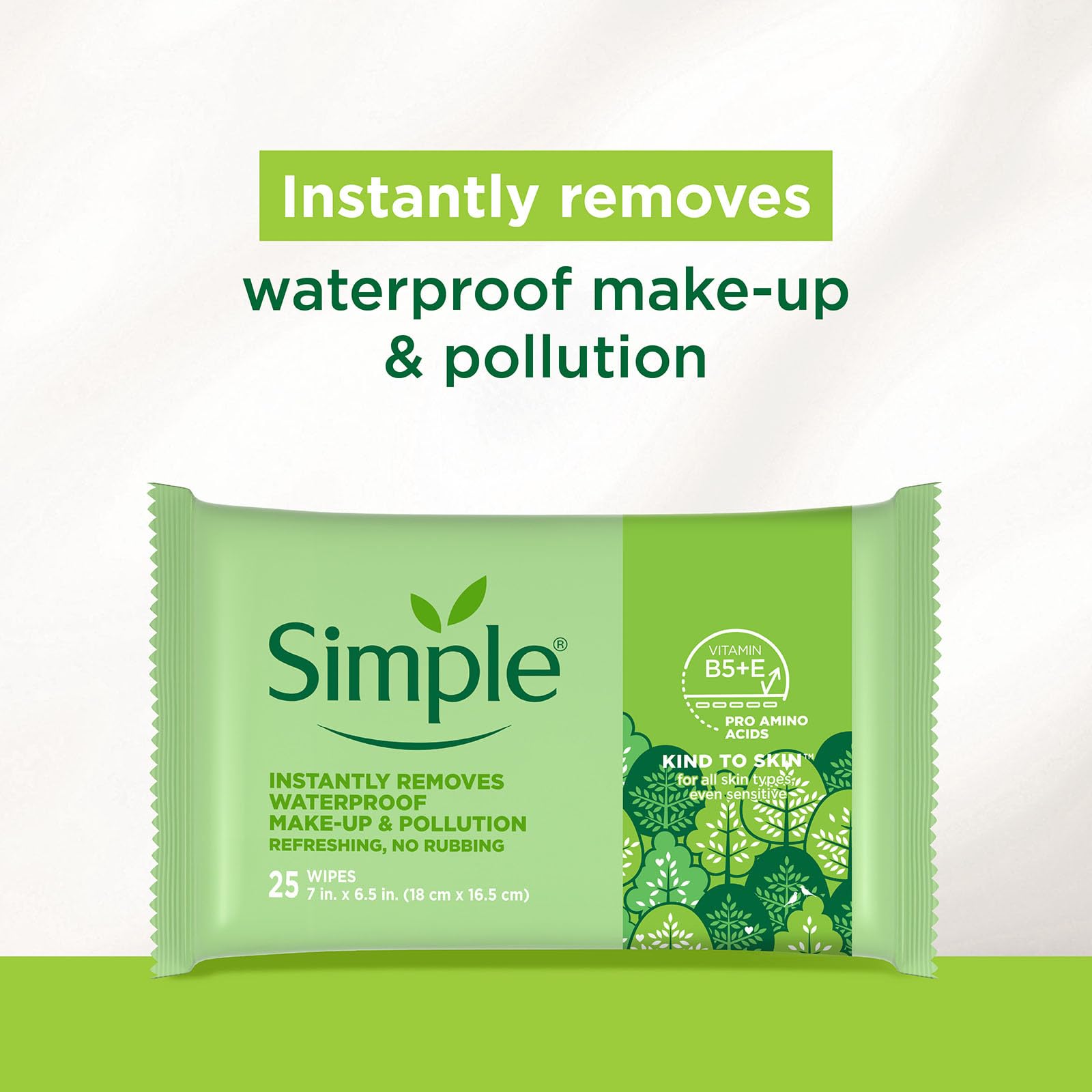 Simple close-up of wipe texture highlighting soft, non-abrasive surface