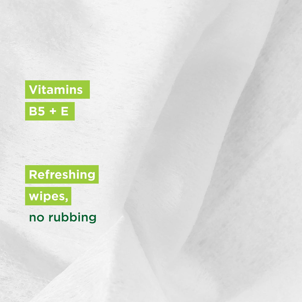 Simple wipe removing mascara demonstrating effective makeup lift