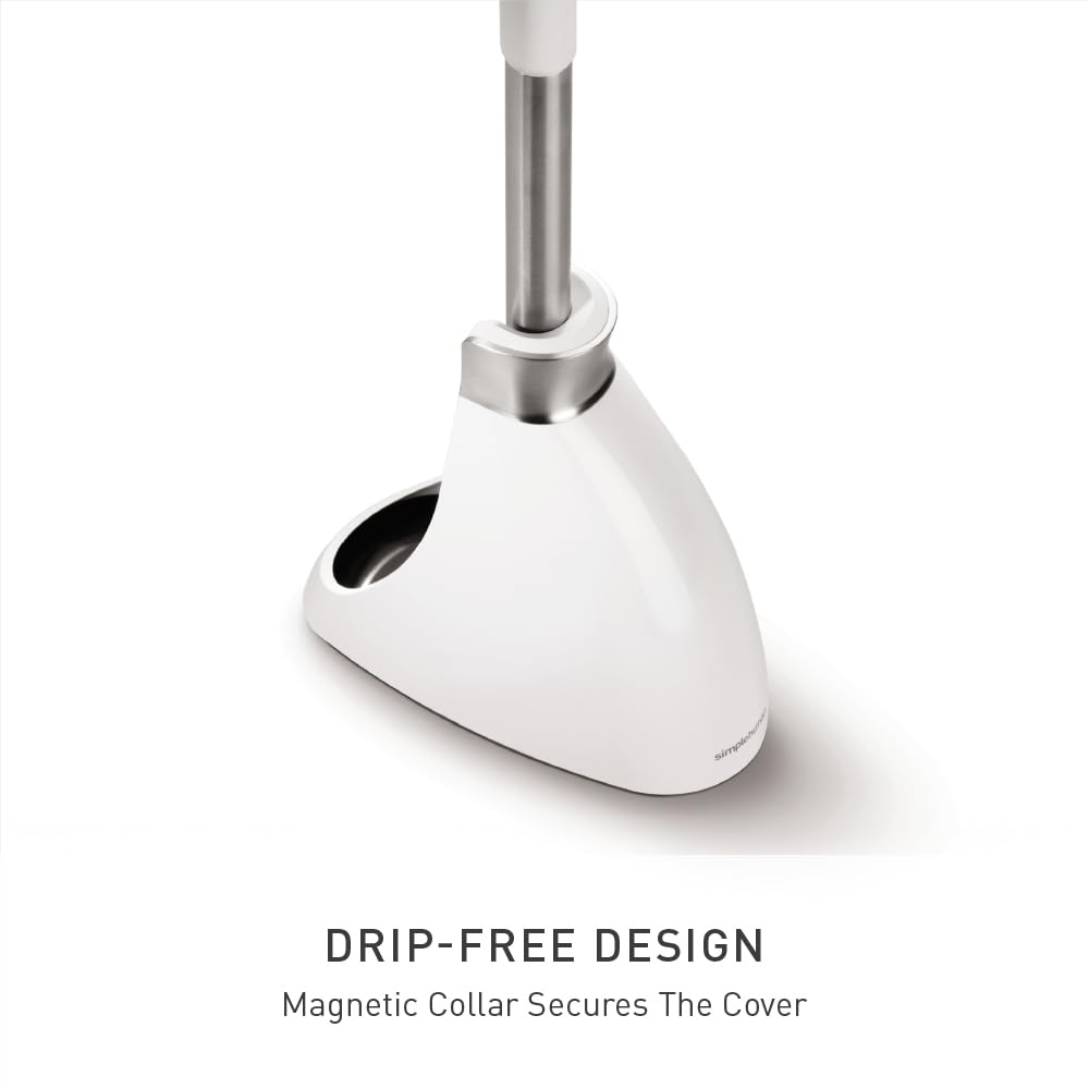 simplehuman side profile of dome caddy showing concealed hygienic storage