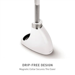 simplehuman side profile of dome caddy showing concealed hygienic storage