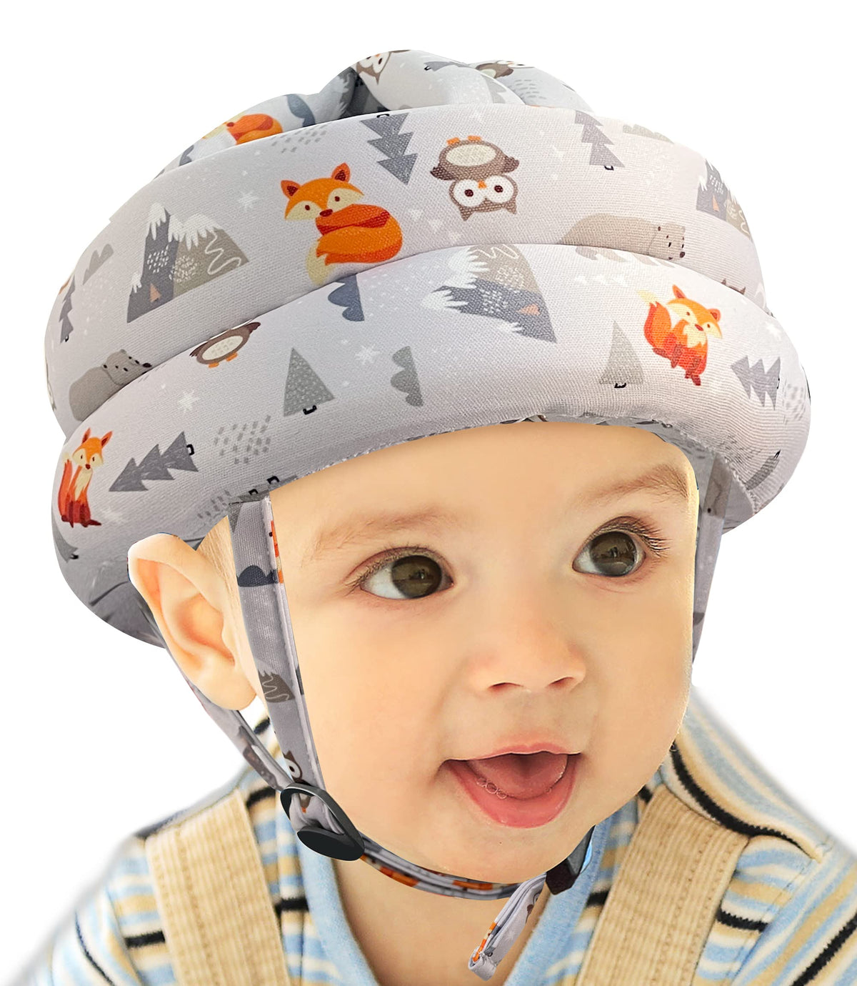 Simply Kids helmet front view showing full-face clearance and protection benefit