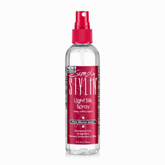 Simply Stylin' front bottle showing product label and size benefit