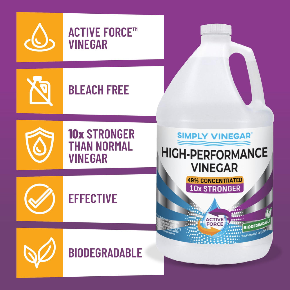 Simply Vinegar 49% before and after patio surface cleaning dramatic improvement