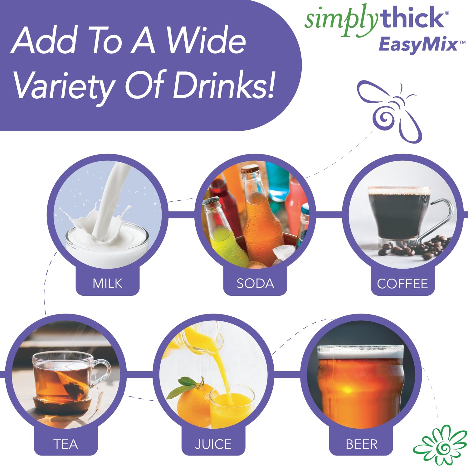 Simply Thick label with Kosher Halal and gluten-free certifications visible