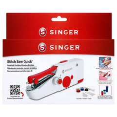 SINGER portable mending machine front view showing compact design and quick repairs