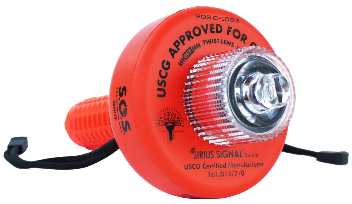 SIRIUS SIGNAL front packaging showing full USCG approved kit benefits